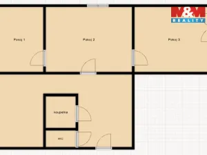 Pronájem bytu 3+1, Ostrava, Kischova, 56 m2