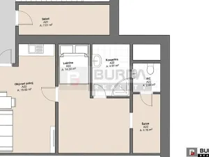 Pronájem bytu 2+kk, Neratovice, 41 m2