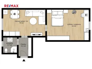 Pronájem bytu 2+kk, Pardubice, Bubeníkova, 50 m2