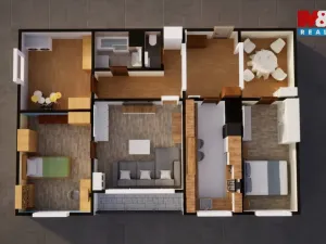 Prodej bytu 4+1, Chlumec, Vyklická, 99 m2