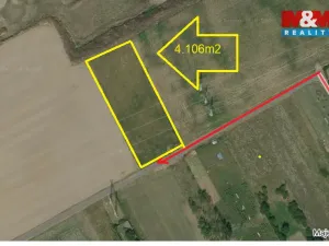 Prodej pole, Majetín, 4106 m2