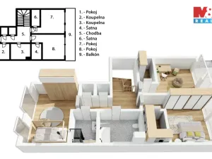 Prodej bytu 4+kk, Praha - Břevnov, Šlikova, 217 m2