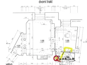 Pronájem kanceláře, Praha - Smíchov, Na Plzeňce, 47 m2