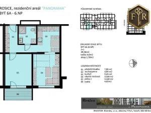 Prodej bytu 2+1, Rosice, Na Vyhlídce, 50 m2