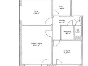 Pronájem bytu 2+1, Brno, Poznaňská, 54 m2