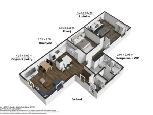 Prodej rodinného domu, Kadlín, 120 m2