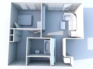 Pronájem bytu 2+kk, Praha - Kamýk, Cuřínova, 43 m2