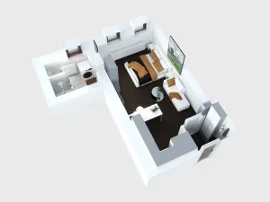 Prodej bytu 1+kk, Janov nad Nisou - Hrabětice, 28 m2