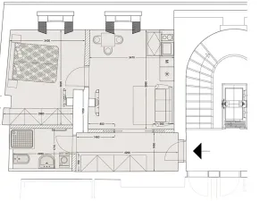 Pronájem bytu 2+kk, Praha - Staré Město, Kozí, 39 m2