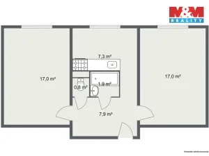 Prodej bytu 2+1, Nová Role, Husova, 54 m2