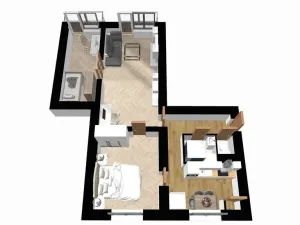 Prodej bytu 3+1, Adamov, Komenského, 60 m2