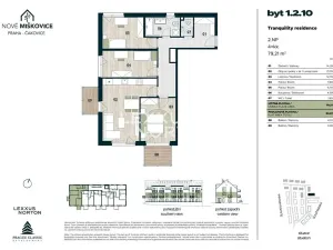 Prodej bytu 4+kk, Praha - Miškovice, Polabská, 79 m2