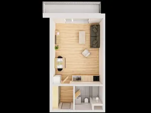 Prodej bytu 1+kk, České Budějovice, Jírovcova, 41 m2