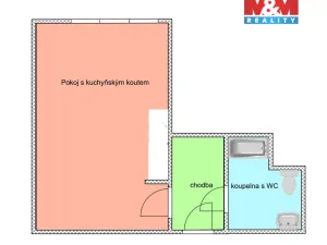 Prodej bytu 1+kk, Ostrava - Moravská Ostrava, Ahepjukova, 26 m2