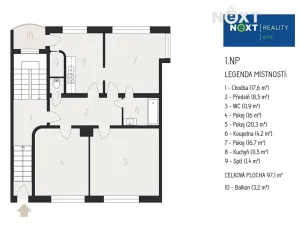 Prodej rodinného domu, Brno, Pechova, 299 m2