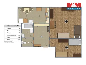 Prodej bytu 2+1, Strakonice, Tovární, 58 m2