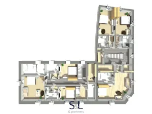 Prodej ubytování, Osečná, Svatovítské náměstí, 1005 m2