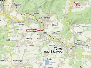 Pronájem bytu 2+kk, Týnec nad Sázavou, 30 m2