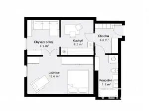 Prodej bytu 2+kk, Kralupy nad Vltavou, 9. května, 47 m2