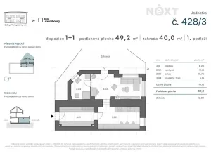 Prodej bytu 1+1, Praha - Zbraslav, Elišky Přemyslovny, 41 m2