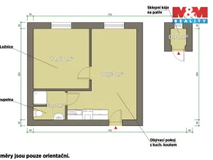 Pronájem bytu 2+kk, Plzeň - Východní Předměstí, Koterovská, 33 m2