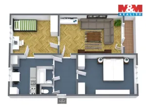 Prodej bytu 3+1, Kraslice, Čs. armády, 70 m2