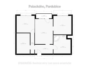 Prodej bytu 3+1, Pardubice, Palackého třída, 71 m2