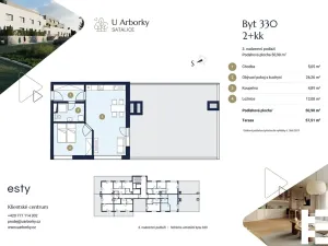 Prodej bytu 2+kk, Praha - Satalice, Za Novákovou zahradou, 48 m2