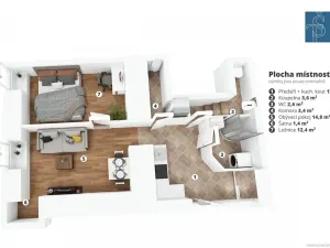 Prodej bytu 2+kk, Praha - Nusle, Slavojova, 51 m2