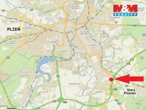 Pronájem komerčního pozemku, Plzeň - Černice, 1500 m2