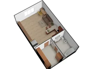 Pronájem bytu 1+kk, Brno, Keřová, 32 m2