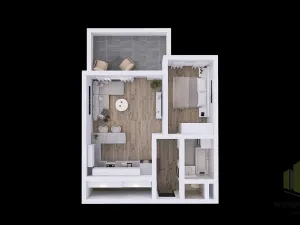 Pronájem bytu 2+kk, Olomouc, Topolová, 55 m2