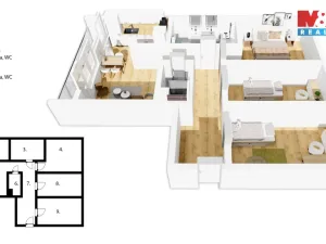 Prodej bytu 4+kk, Nymburk, Topolová, 87 m2