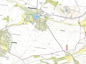 Prodej pole, Horoušany, 5476 m2