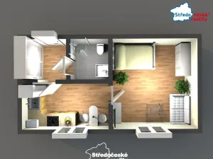 Prodej bytu 1+1, Mšené-lázně, Mládežnická, 33 m2