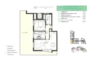 Pronájem bytu 2+kk, Praha - Michle, Magistrů, 65 m2