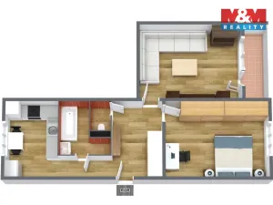 Prodej bytu 2+1, Sokolov, Mánesova, 64 m2