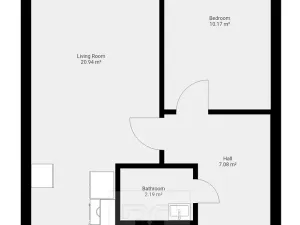 Pronájem bytu 2+kk, Praha - Stodůlky, 44 m2