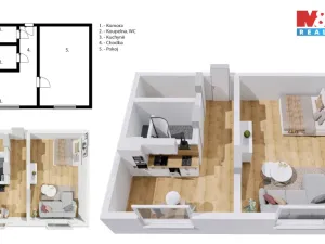 Pronájem bytu 1+1, Rokytnice v Orlických horách, Sídliště 1. máje, 32 m2