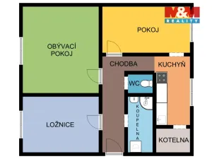 Prodej bytu 3+1, Čistá, 70 m2