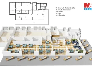 Pronájem restaurace, Praha - Žižkov, Roháčova, 616 m2