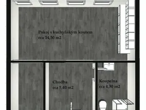 Pronájem bytu 1+kk, Brno - Maloměřice, Hády, 37 m2