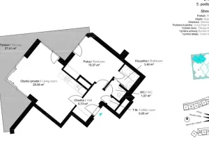 Prodej bytu 2+kk, Praha - Žižkov, Pitterova, 83 m2