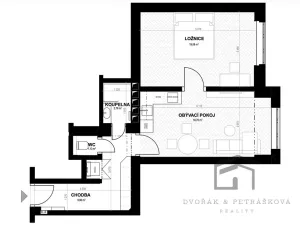 Pronájem bytu 2+kk, Praha - Strašnice, Černokostelecká, 52 m2