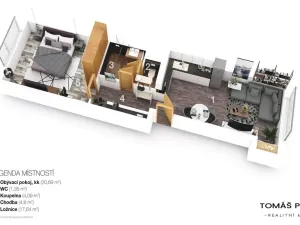 Pronájem bytu 2+kk, Hradec Králové - Věkoše, V. J. Kašpara, 50 m2