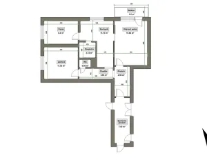 Pronájem bytu 3+1, Vsetín, Jiráskova, 62 m2