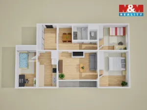 Pronájem bytu 4+1, Ústí nad Labem - Bukov, Vinařská, 77 m2