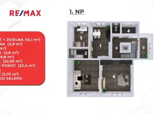 Prodej rodinného domu, Velké Meziříčí, Karlov, 280 m2