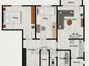 Pronájem bytu 3+kk, Kadaň, Na Strážišti, 57 m2