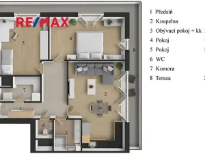 Prodej bytu 3+kk, Praha - Letňany, Hlučkova, 81 m2